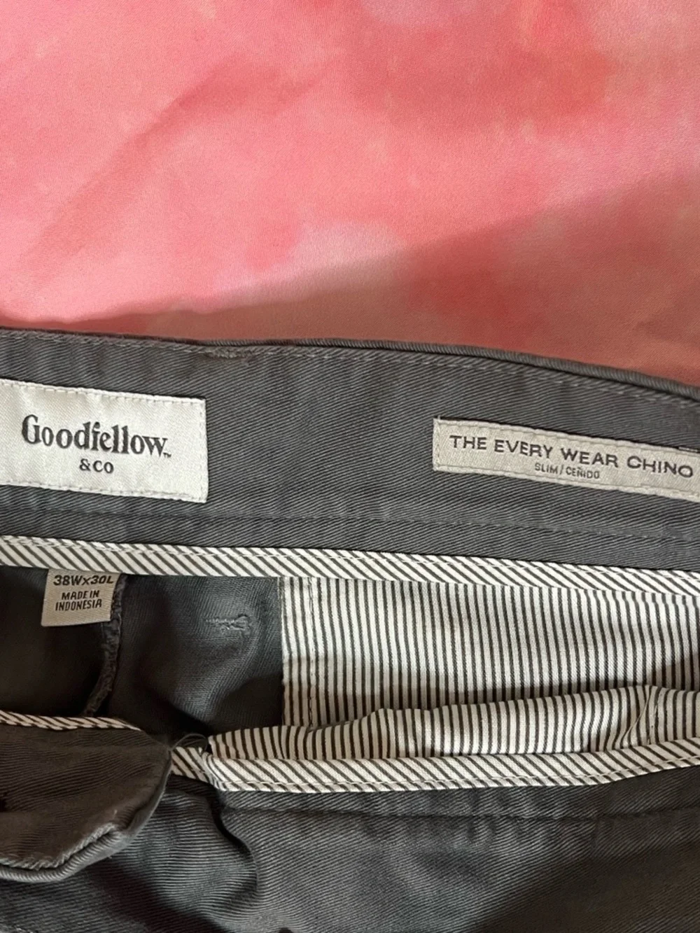 NWT Men's Every Wear Slim Fit Chino Pants - Goodfellow & Co 38x30